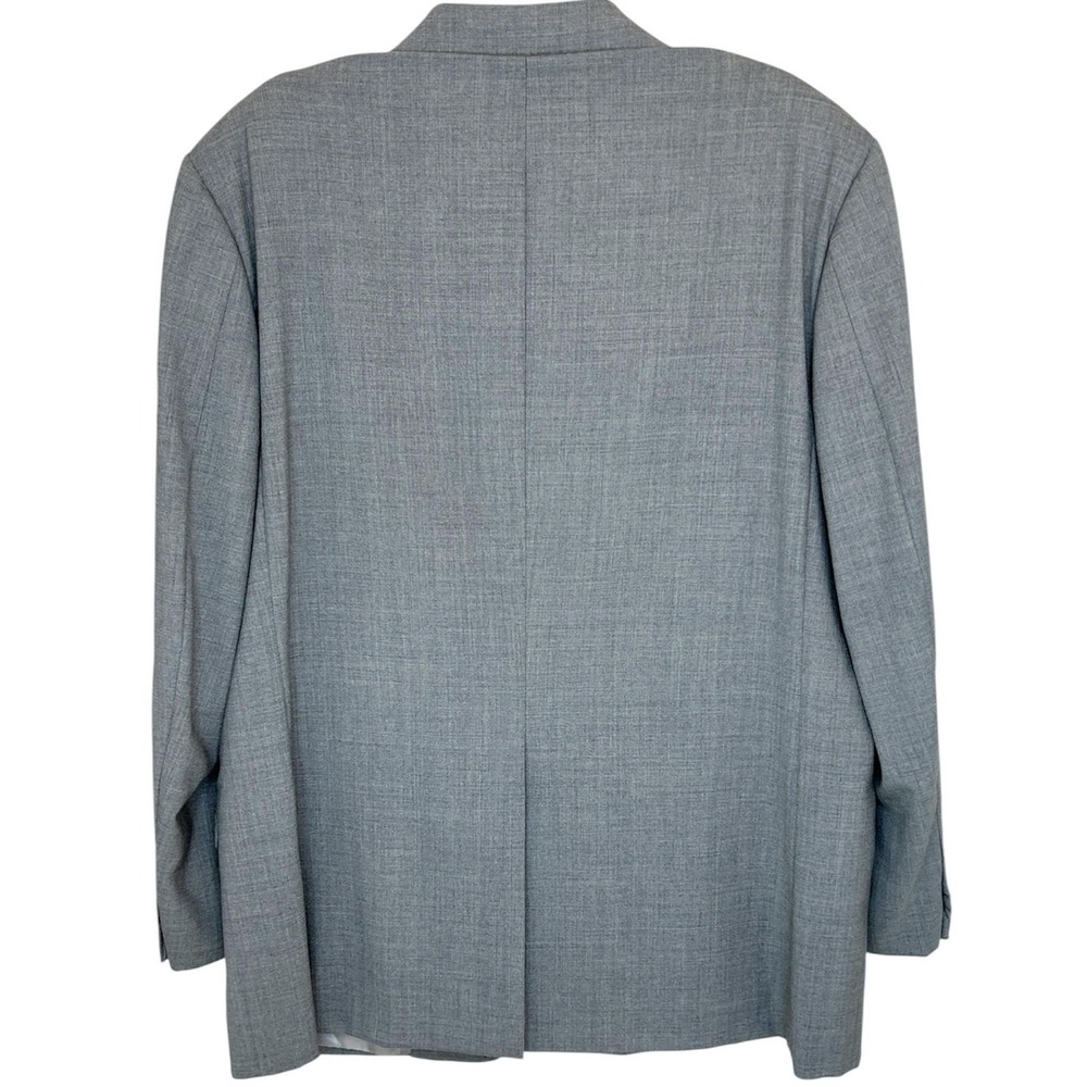 Hickey Freeman Blazer 42R Gray Wool Sharkskin 2 Button Canterbury Suit Jacket - Picture 2 of 15